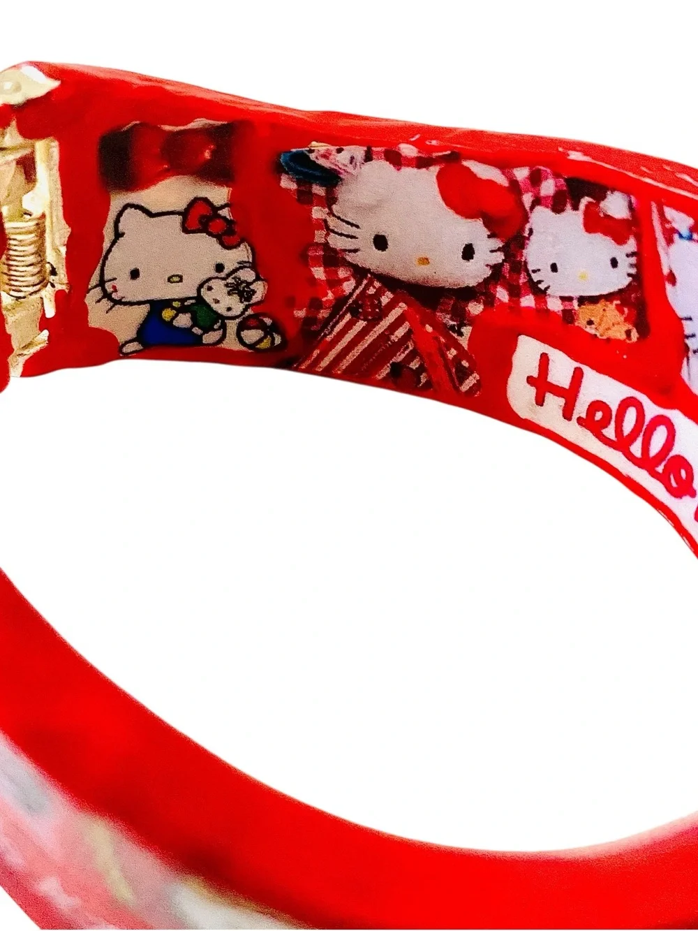 Hello Kitty Red Character Hinged Bangle